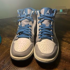 Nike Men’s Blue Cement Air Jordan 1 Mid’